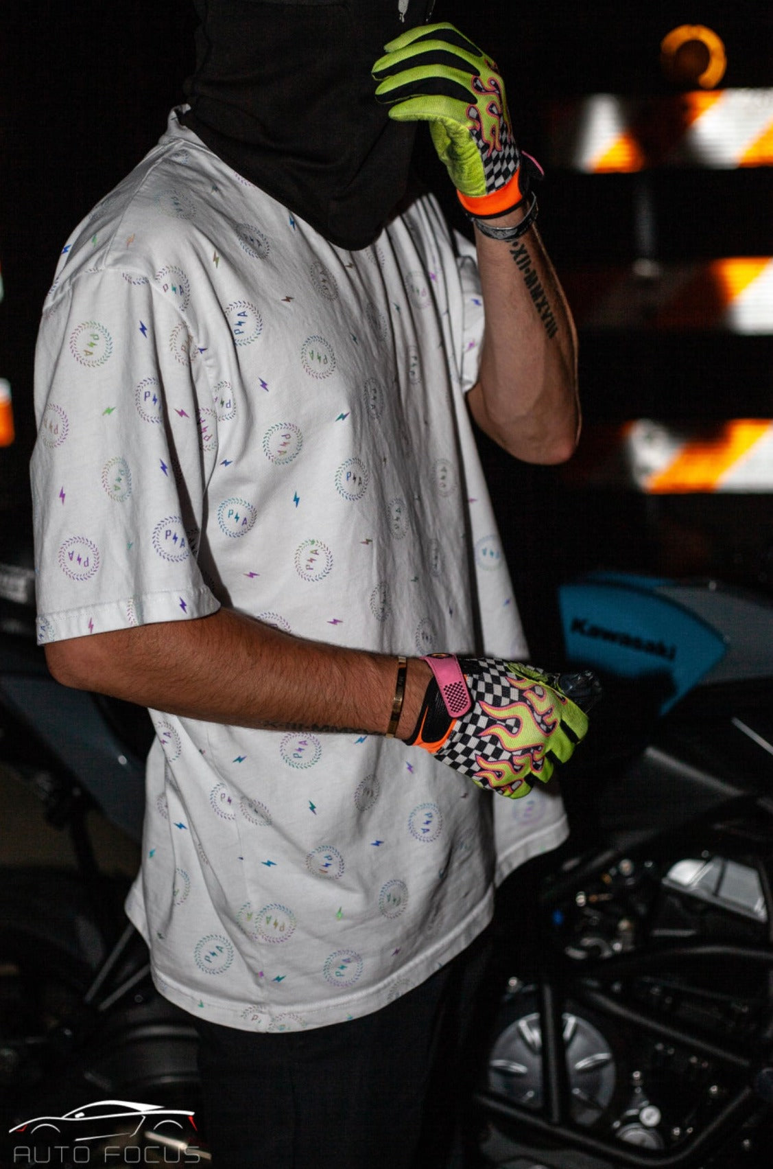 White PA Pattern T-Shirt