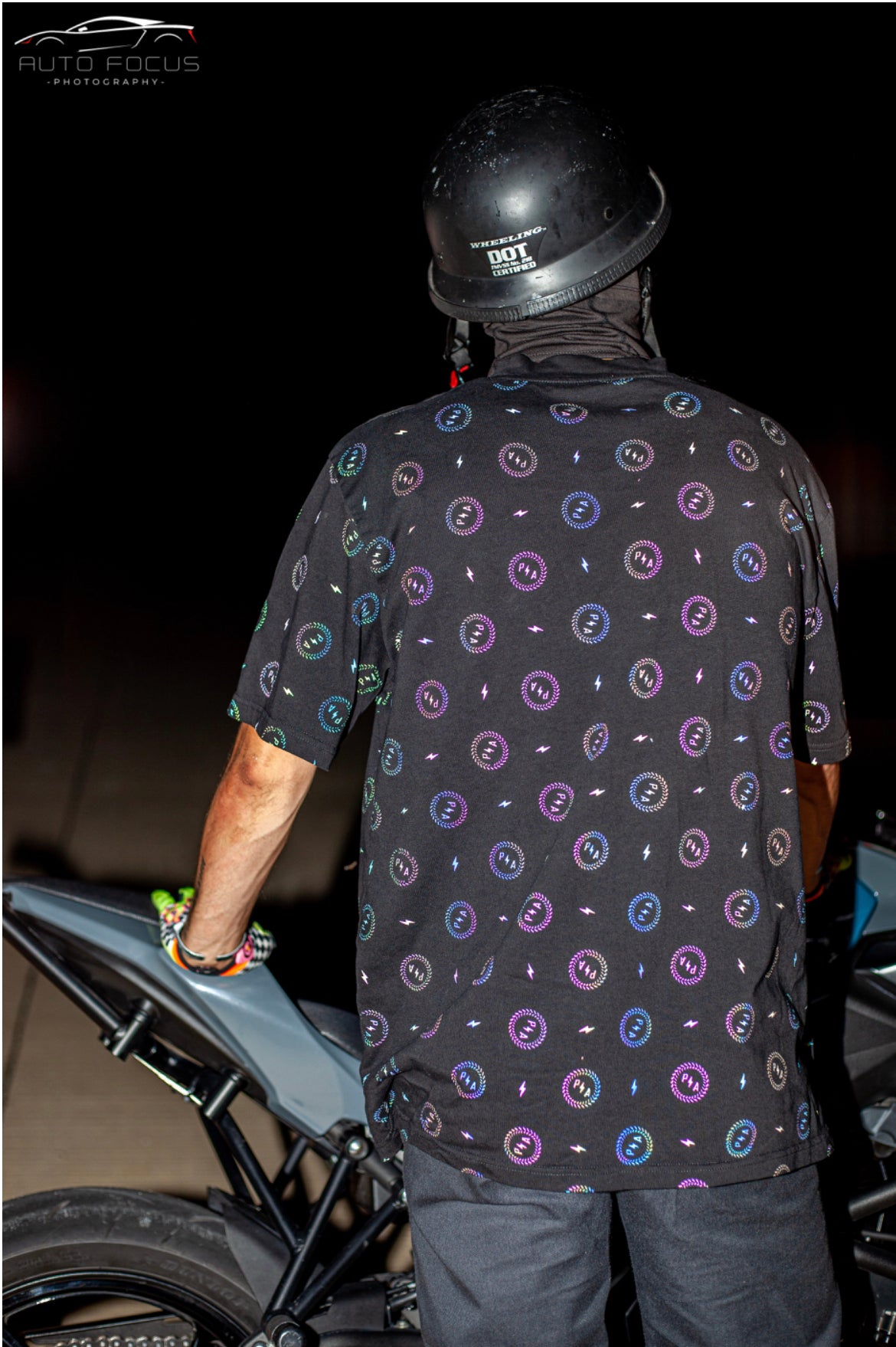 Black PA Pattern T-Shirt