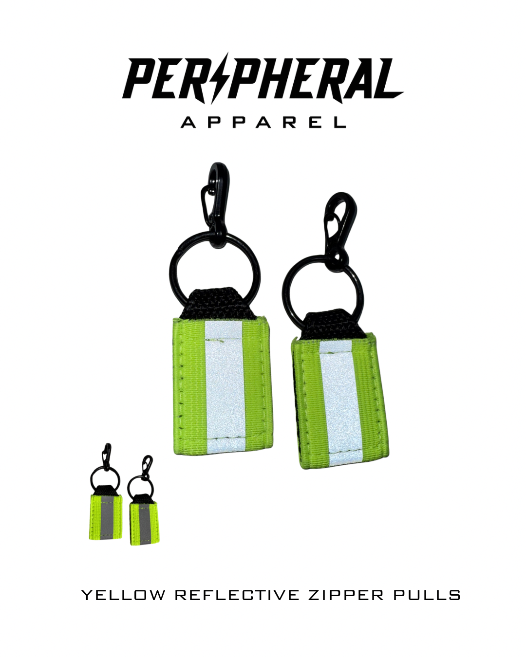 Reflective Zipper Pulls