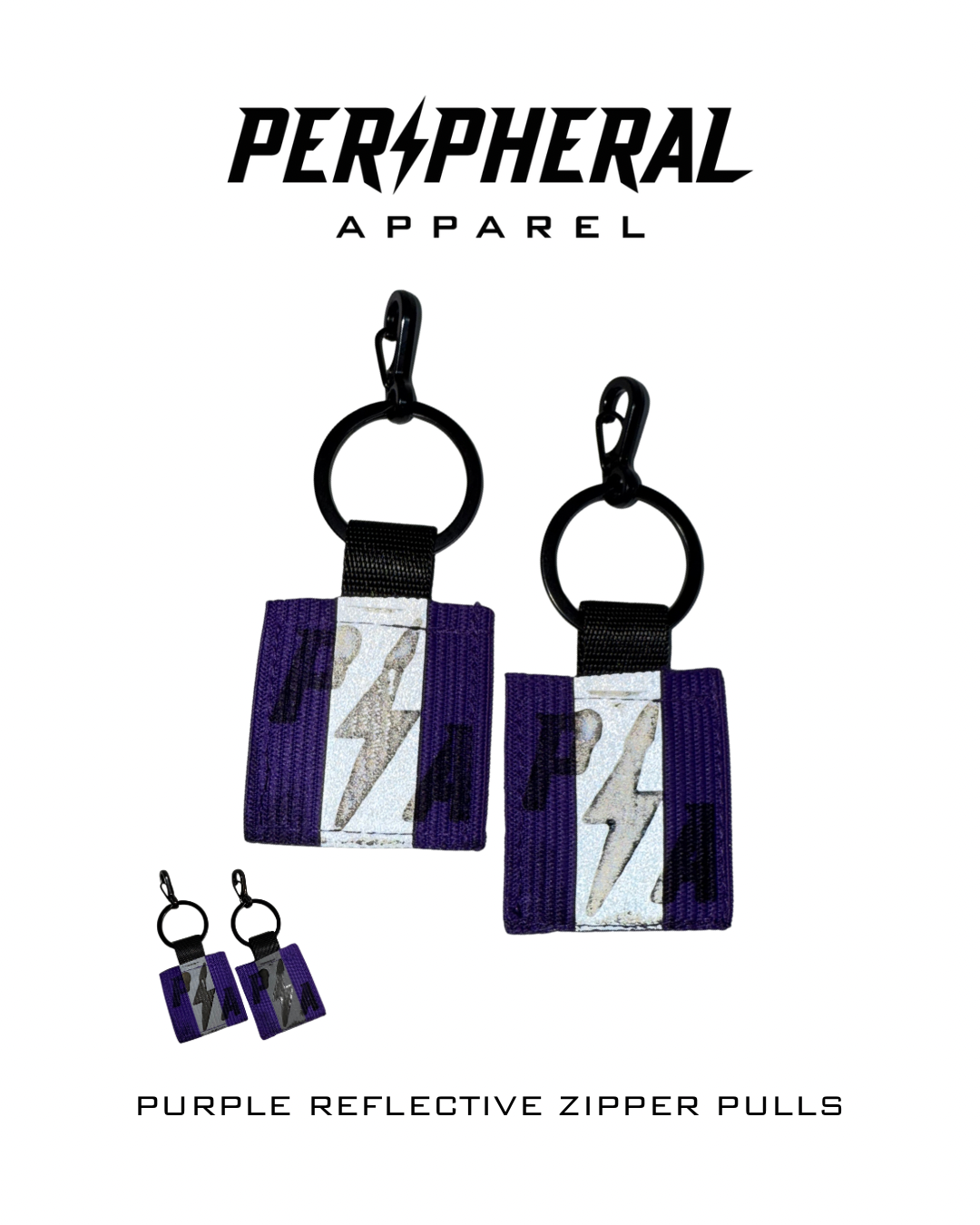 Reflective Zipper Pulls