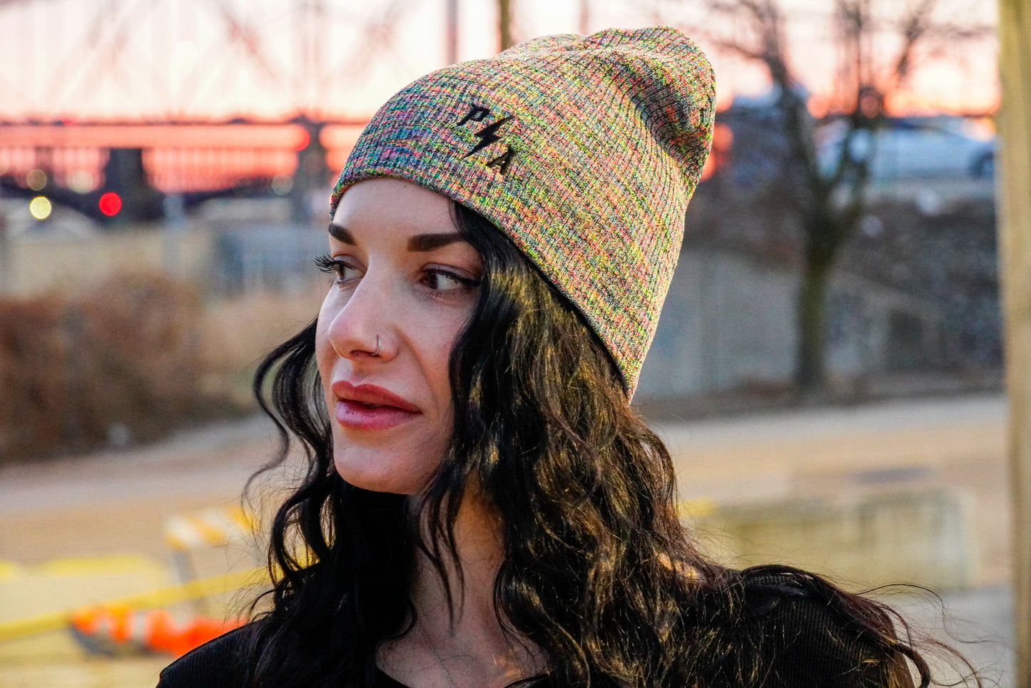 Reflective Monogram Beanie