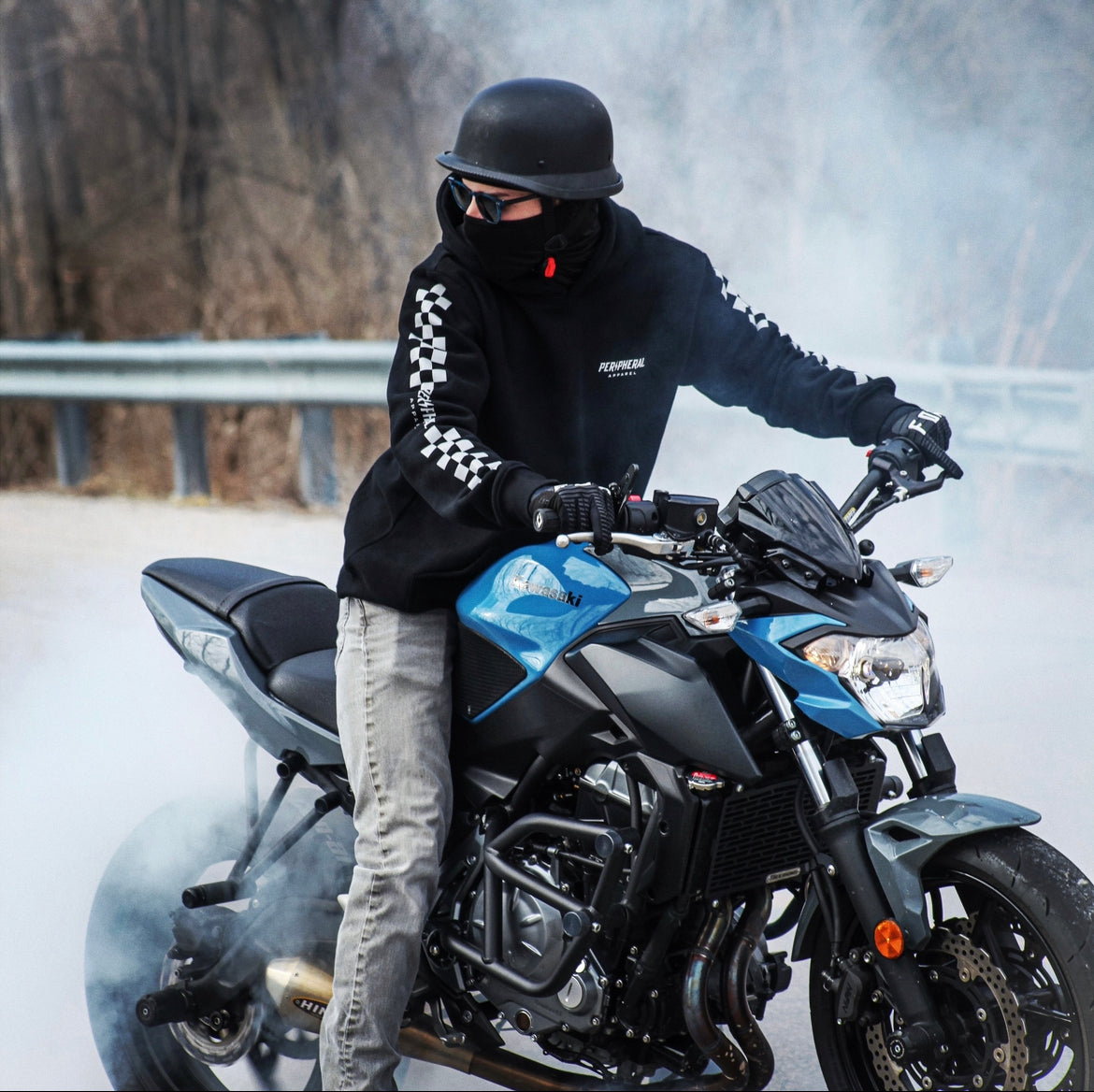 Black Checkered Hoodie