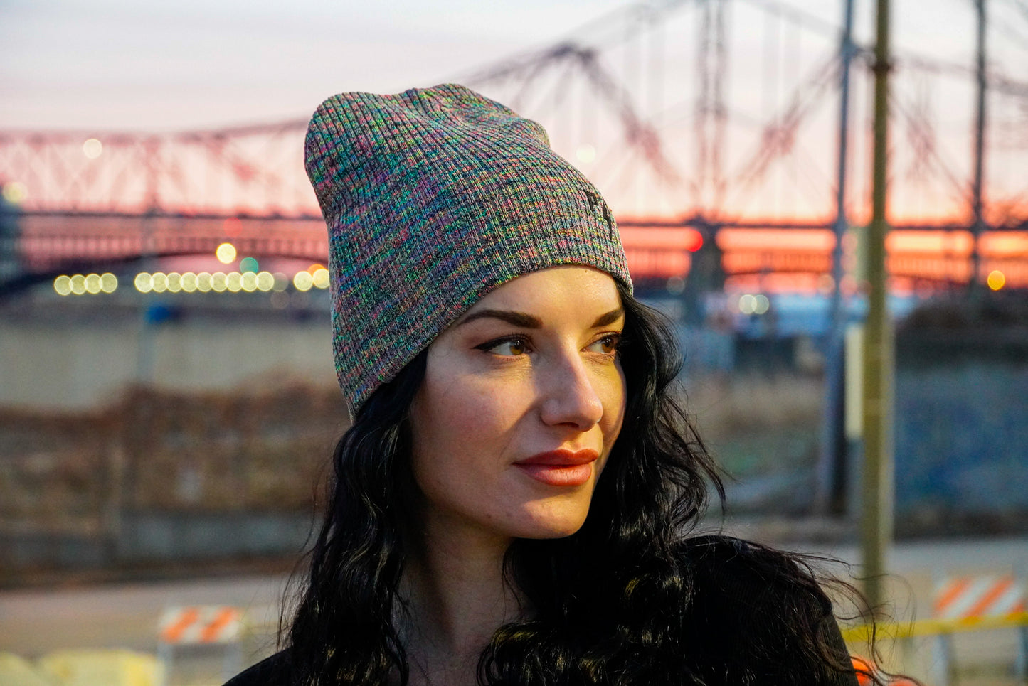 Reflective Monogram Beanie