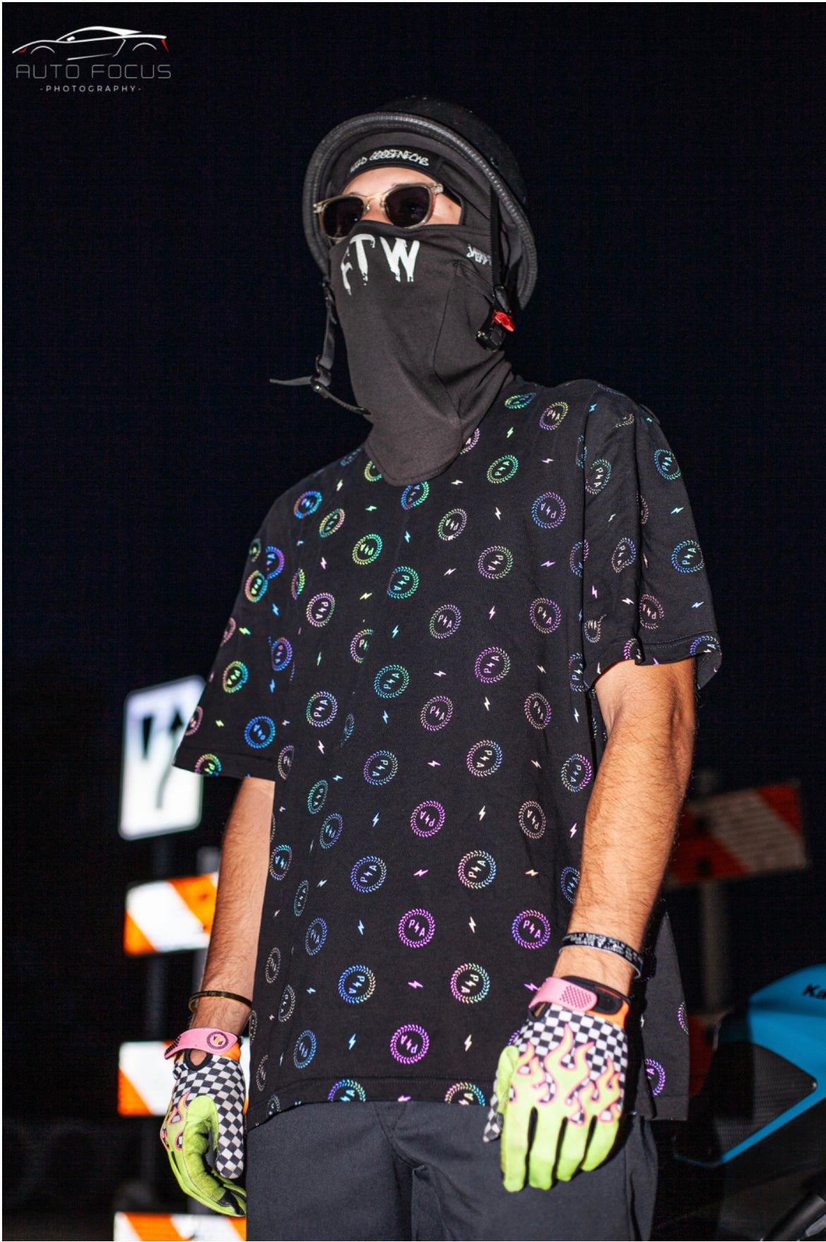 Black PA Pattern T-Shirt