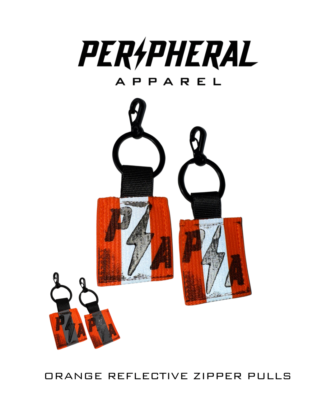 Reflective Zipper Pulls