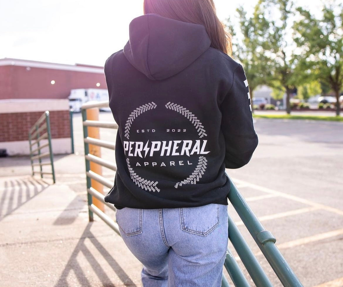 Black Checkered Hoodie