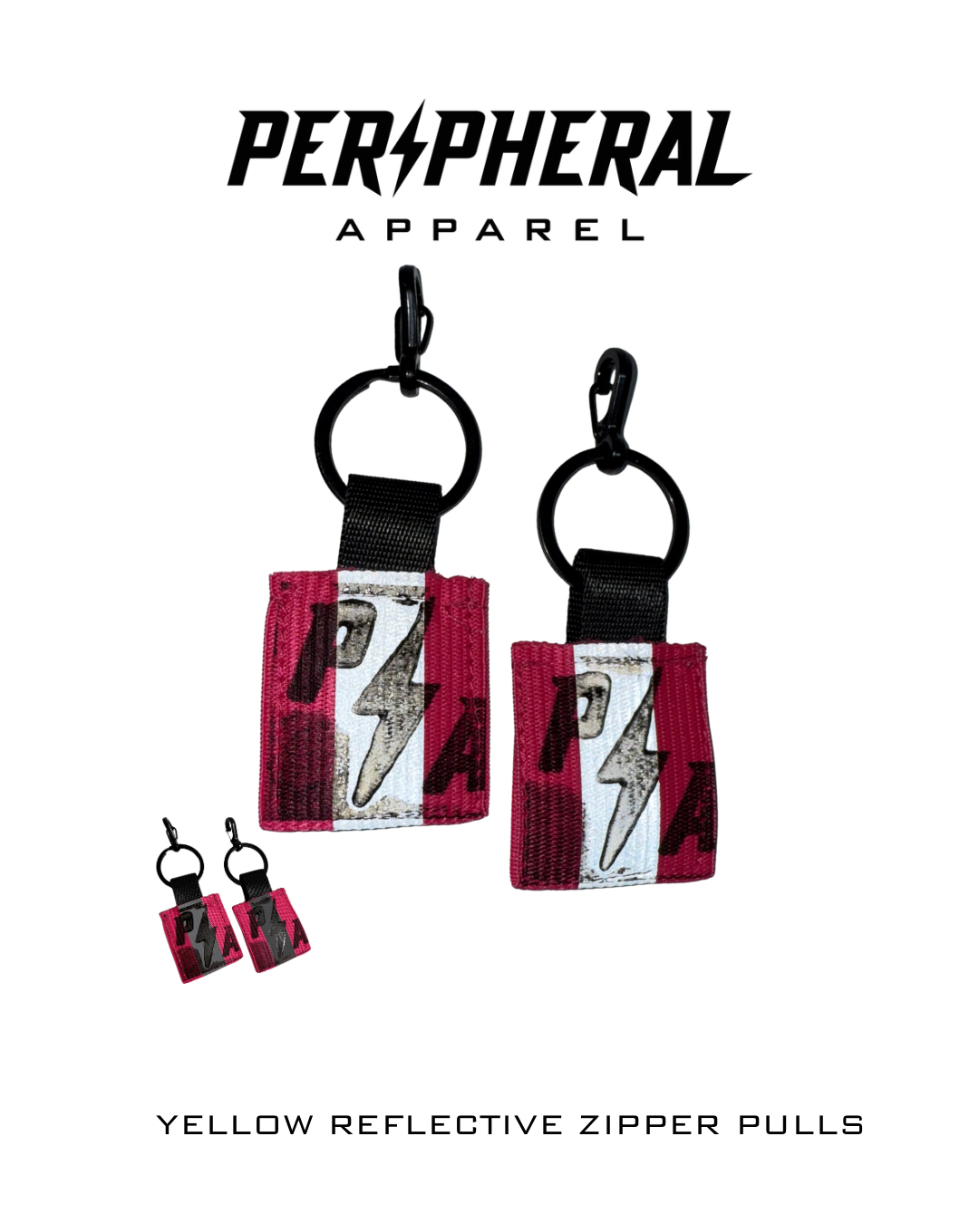 Reflective Zipper Pulls