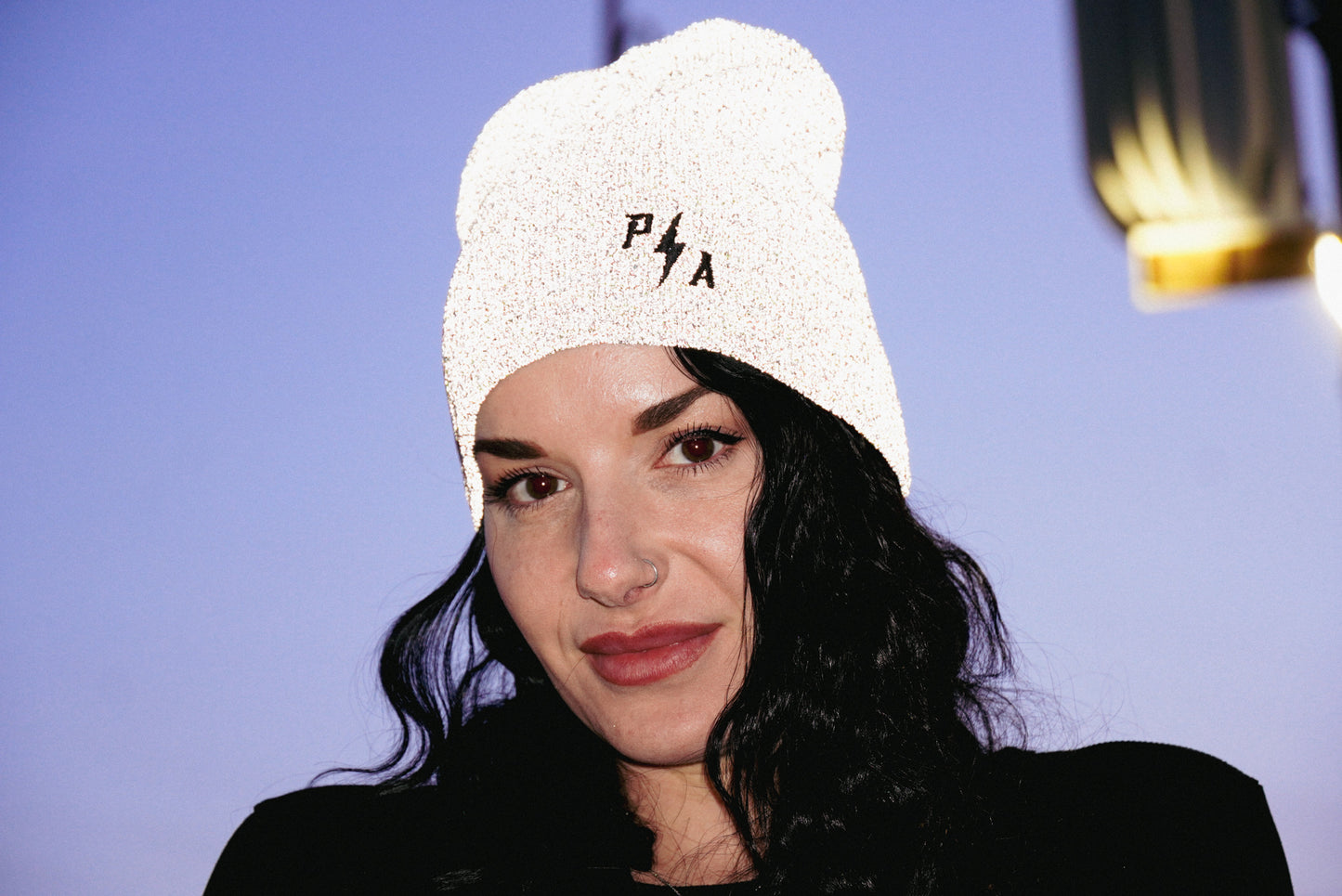 Reflective Monogram Beanie