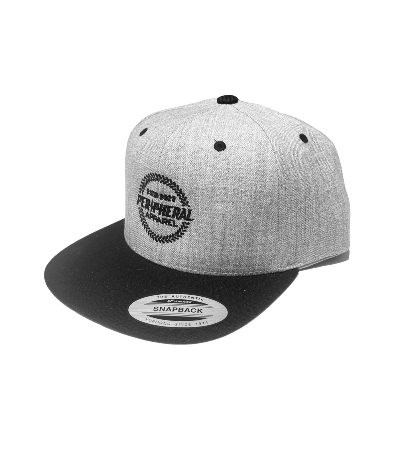 Grey & Black Snapback