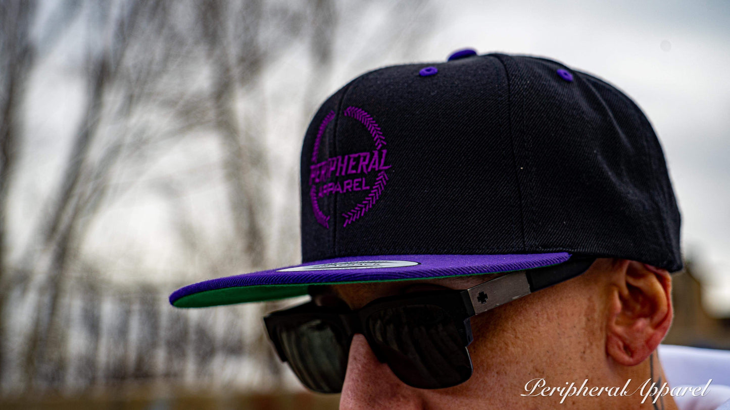 Black & Purple Snapback