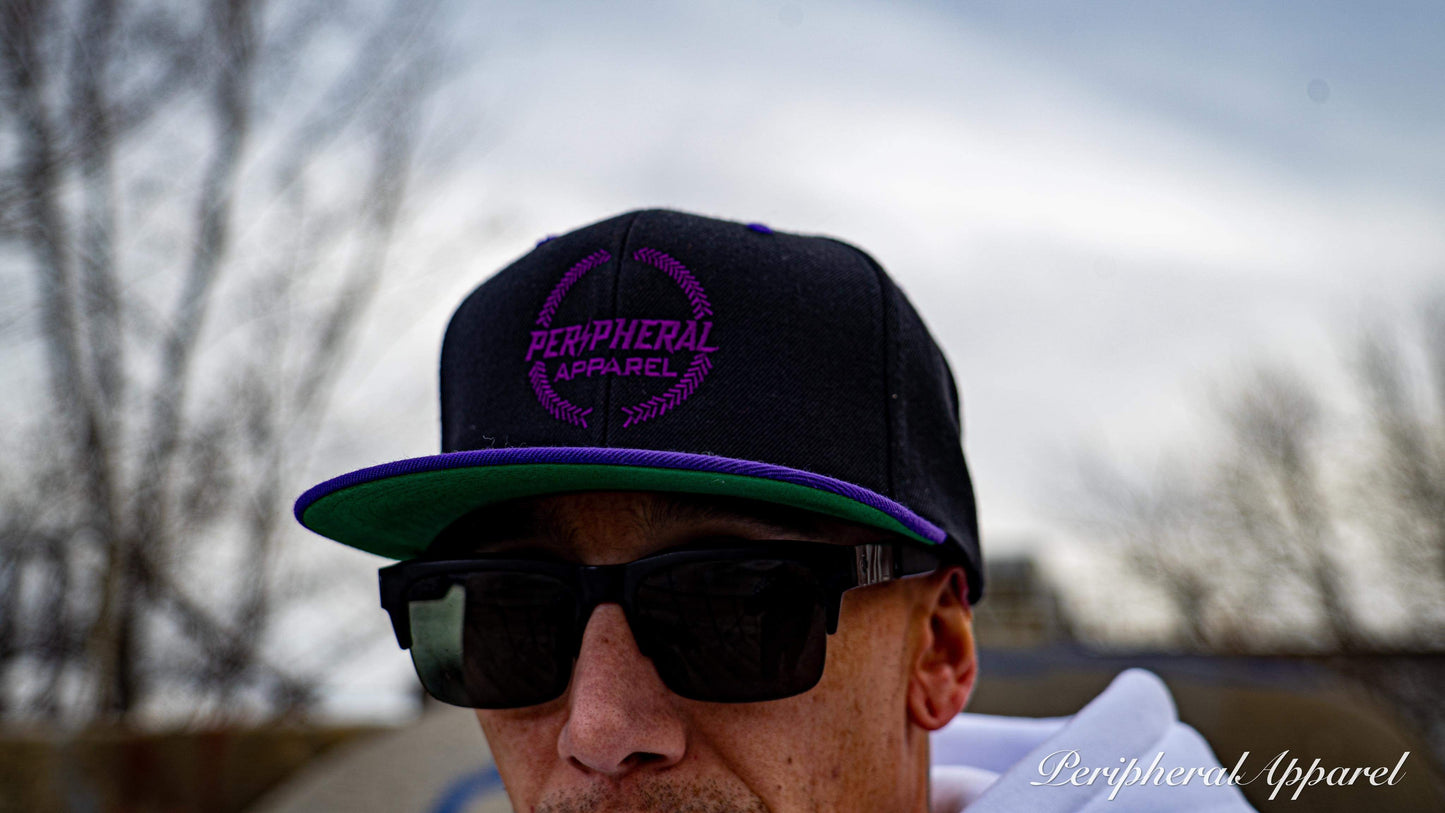 Black & Purple Snapback