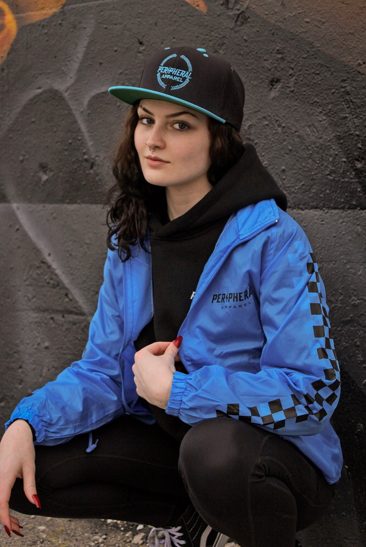 Neon Blue Hivis Windbreaker